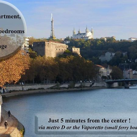T3 55M2 & Garage, Proche Saone, Et 5 Min Vieux Lyon Via Metro D 아파트 외부 사진