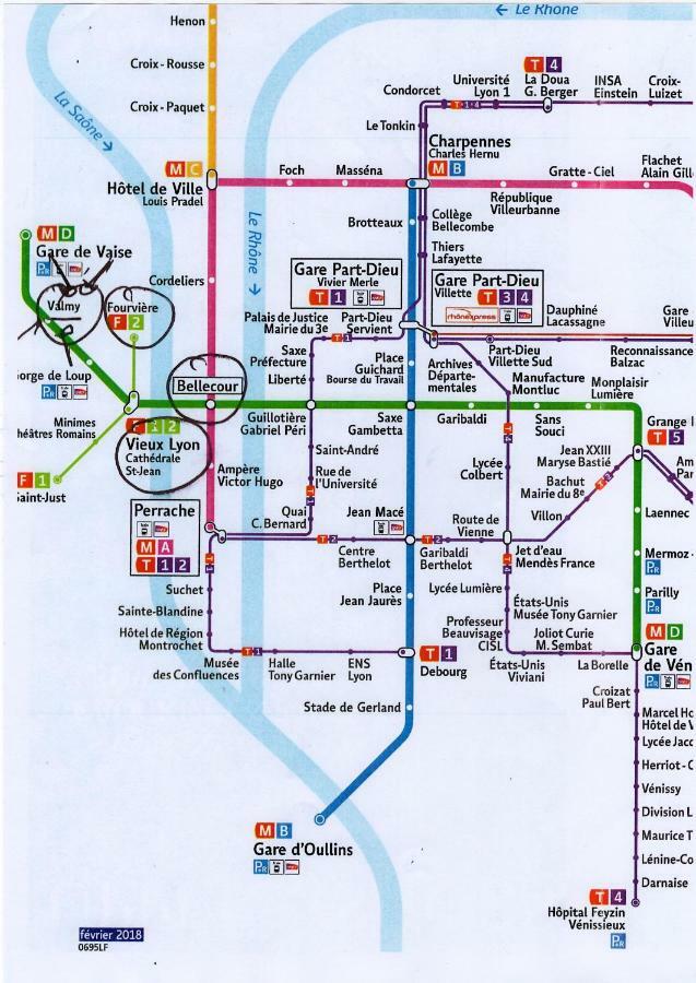 T3 55M2 & Garage, Proche Saone, Et 5 Min Vieux Lyon Via Metro D 아파트 외부 사진