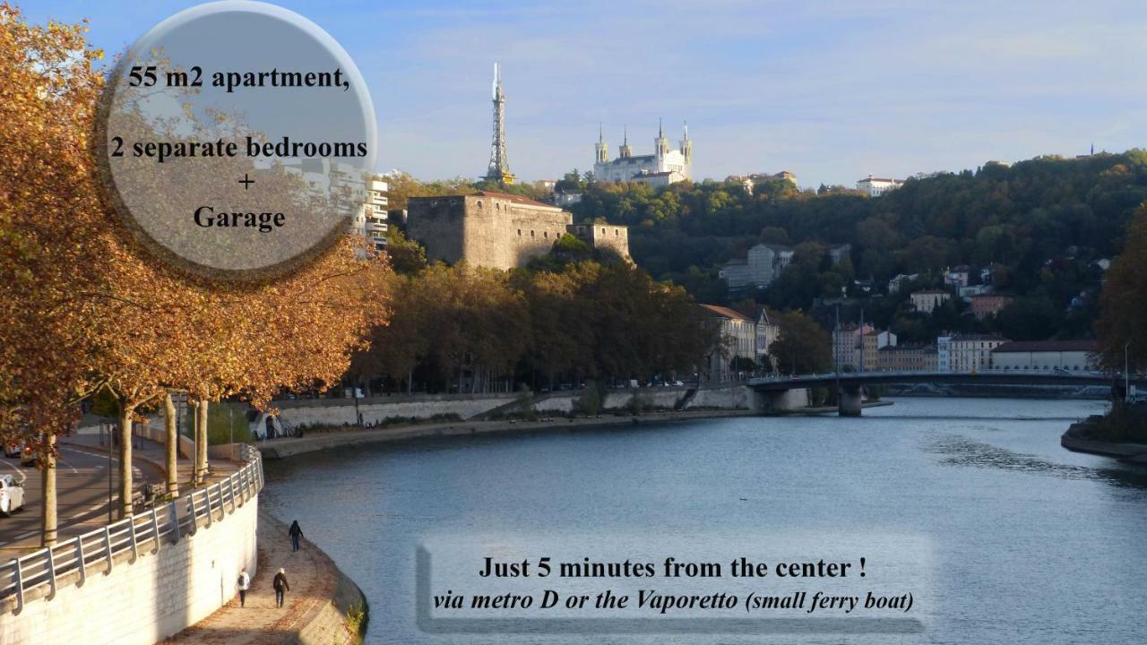 T3 55M2 & Garage, Proche Saone, Et 5 Min Vieux Lyon Via Metro D 아파트 외부 사진